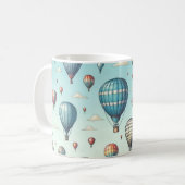 Mug En haut, en haut et en loin ! Ballons Whimsical à  (Devant gauche)
