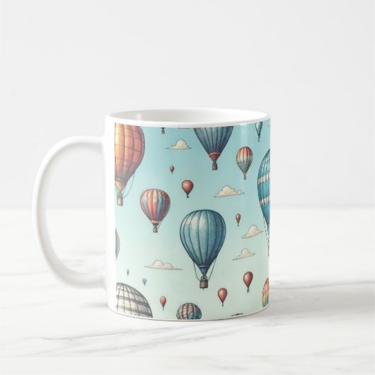 Mug En haut, en haut et en loin ! Ballons Whimsical à (Gauche)