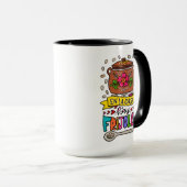 Mug En La Casa Hay Frijoles, dessiné à la main (Devant droit)