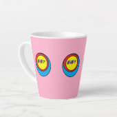 Mug en latte à coeur chaud (Angle gauche)