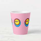 Mug en latte à coeur chaud (Devant)