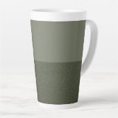 Mug en latte à deux tons vert mousse (Angle droit)