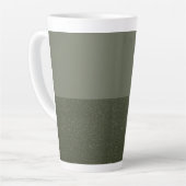 Mug en latte à deux tons vert mousse (Angle gauche)