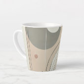Mug en latte Abstrait minimaliste (Angle gauche)