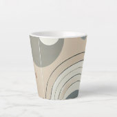 Mug en latte Abstrait minimaliste (Devant)