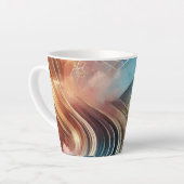 Mug en latte Abstrait moderne (Angle gauche)