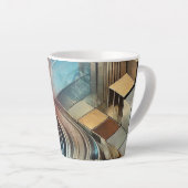 Mug en latte Abstrait moderne (Angle droit)