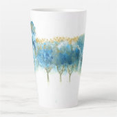 Mug en latte bleue glacée hivernale (Devant)