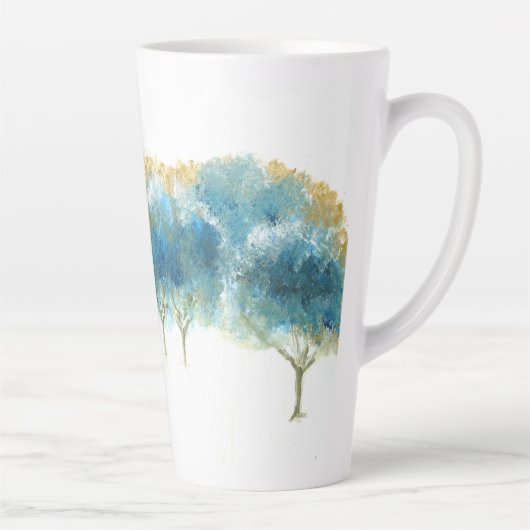 Mug en latte bleue glacée hivernale (Droite)