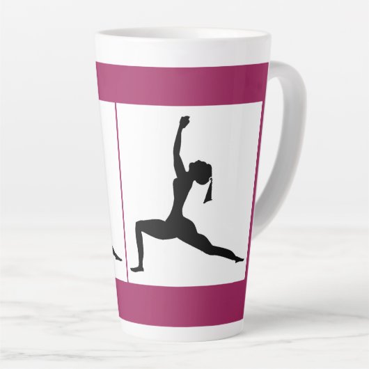 Mug en latte - Choix de couleurs (grand) (Angle droit)