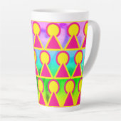 Mug en latte coloré (Angle droit)