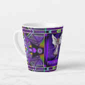 Mug en latte d'âme violette (Angle gauche)