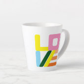 Mug en latte d'AMOUR multicolore (Angle droit)
