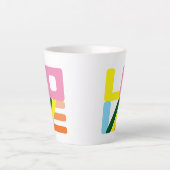 Mug en latte d'AMOUR multicolore (Devant)