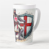 Mug en latte de 17oz avec Croisader Knight design (Angle droit)