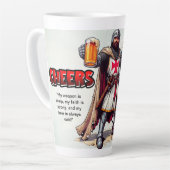 Mug en latte de 17oz avec Croisader Knight design (Angle gauche)