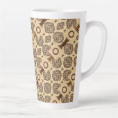 Mug en latte de bande circulaire Brown (Droite)