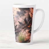 Mug en latte de coeur Abstrait - Design élégant (Droite)