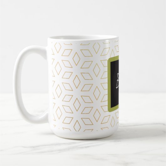 Mug en latte de conception de nom personnalisé (Gauche)