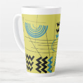 Mug en latte de conception géométrique (Angle gauche)
