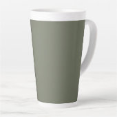 Mug en latte de mousse verte (Angle droit)