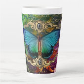 Mug en latte de papillon de forêt enchantée (Devant)