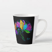 Mug en latte du cerveau floral (Droite)