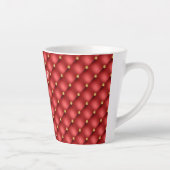Mug en latte en pierre rouge or avec texte personn (Droite)