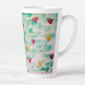 Mug en latte fleur (Droite)