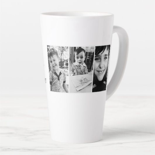 Mug en latte grande personnalisée (Angle droit)