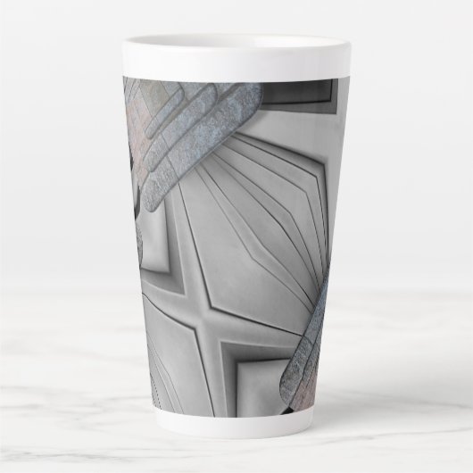 Mug en latte gris Abstrait (Devant)