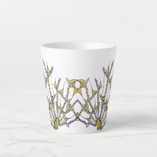 Mug en latte lunatique (Doodle - dessiné à la main