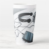 Mug en latte moderne élégant (Devant)