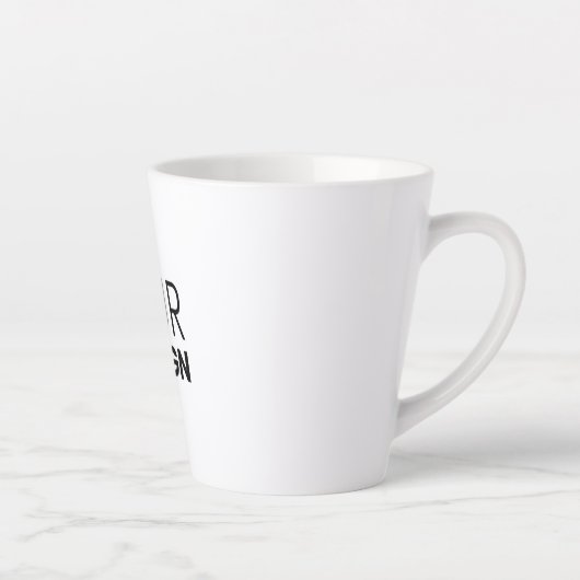 Mug en latte [Multi Size] (Droite)