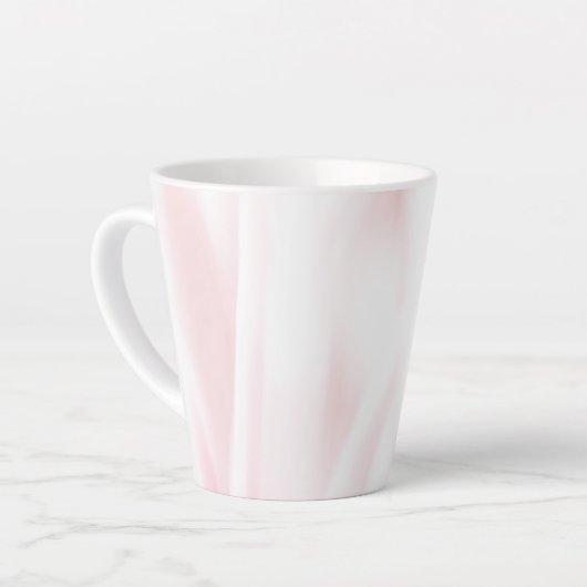 Mug en latte rose douce brossé (Angle gauche)