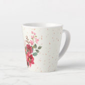 Mug en latte rouge (Angle droit)