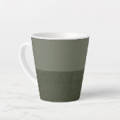 Mug en latte vert mousse à deux tons - personnalis (Angle gauche)