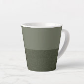 Mug en latte vert mousse à deux tons - personnalis (Angle droit)