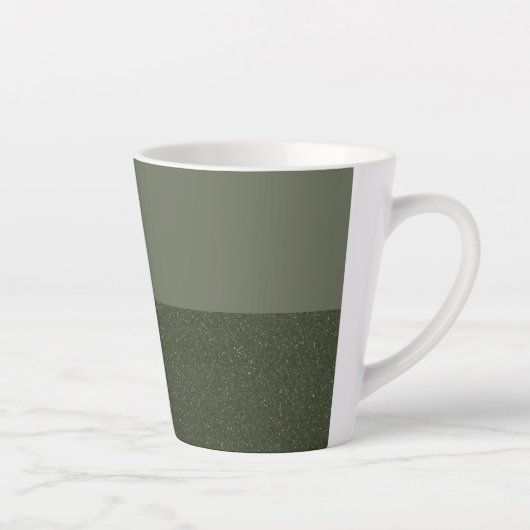 Mug en latte vert mousse à deux tons - personnalis (Droite)