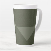 Mug en latte verte de la mousse de triangle invers (Angle droit)