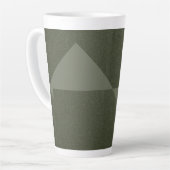 Mug en latte verte de la mousse de triangle invers (Angle gauche)