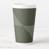 Mug en latte verte de la mousse de triangle invers (Devant)