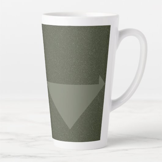 Mug en latte verte de la mousse de triangle invers (Droite)