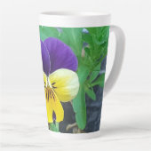 Mug en latte violet et jaune (Angle droit)