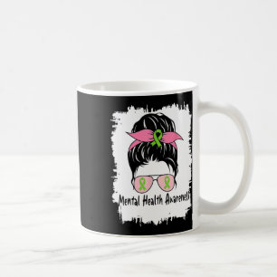 Mug En Mai Nous Portons Green Messy Bun Mental Health
