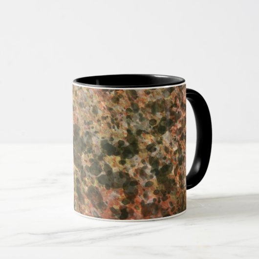 Mug en marbre marron (Devant droit)