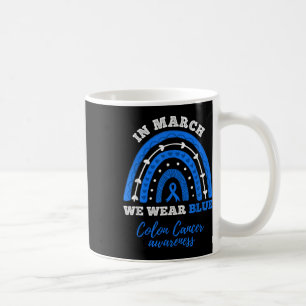 Mug En Mars Nous Portons Bleu Colorectal Colon Cancer