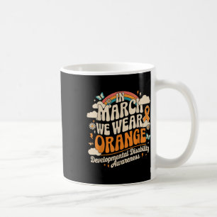 Mug En Mars Nous Portons Orange - Handicap Développeur