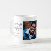 Mug En Mémoire Affectueuse | Collage de deux photos éc (Devant gauche)