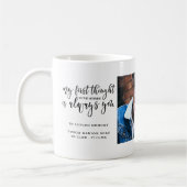 Mug En Mémoire Affectueuse | Collage de deux photos éc (Gauche)